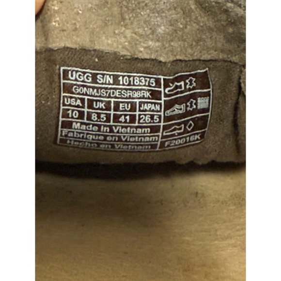 UGG Cas Perforated Suede Slip On Sneakers Taupe Brown Leather 1018375 Mens 10 - Picture 6 of 6